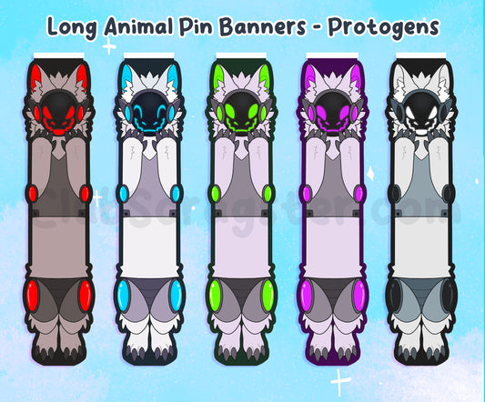 Long Animal Pin Banners Protogens