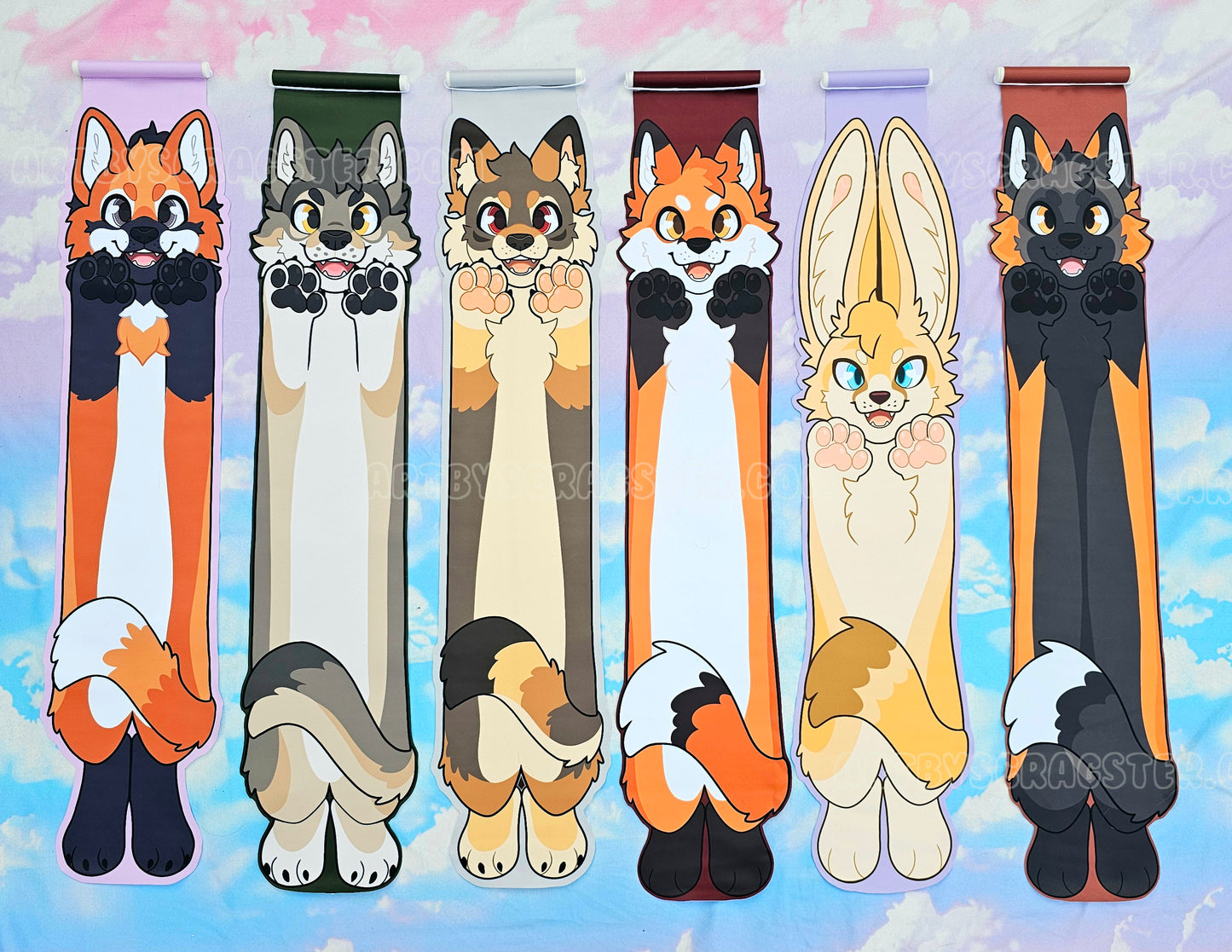 Long Animal Pin Banners Canines