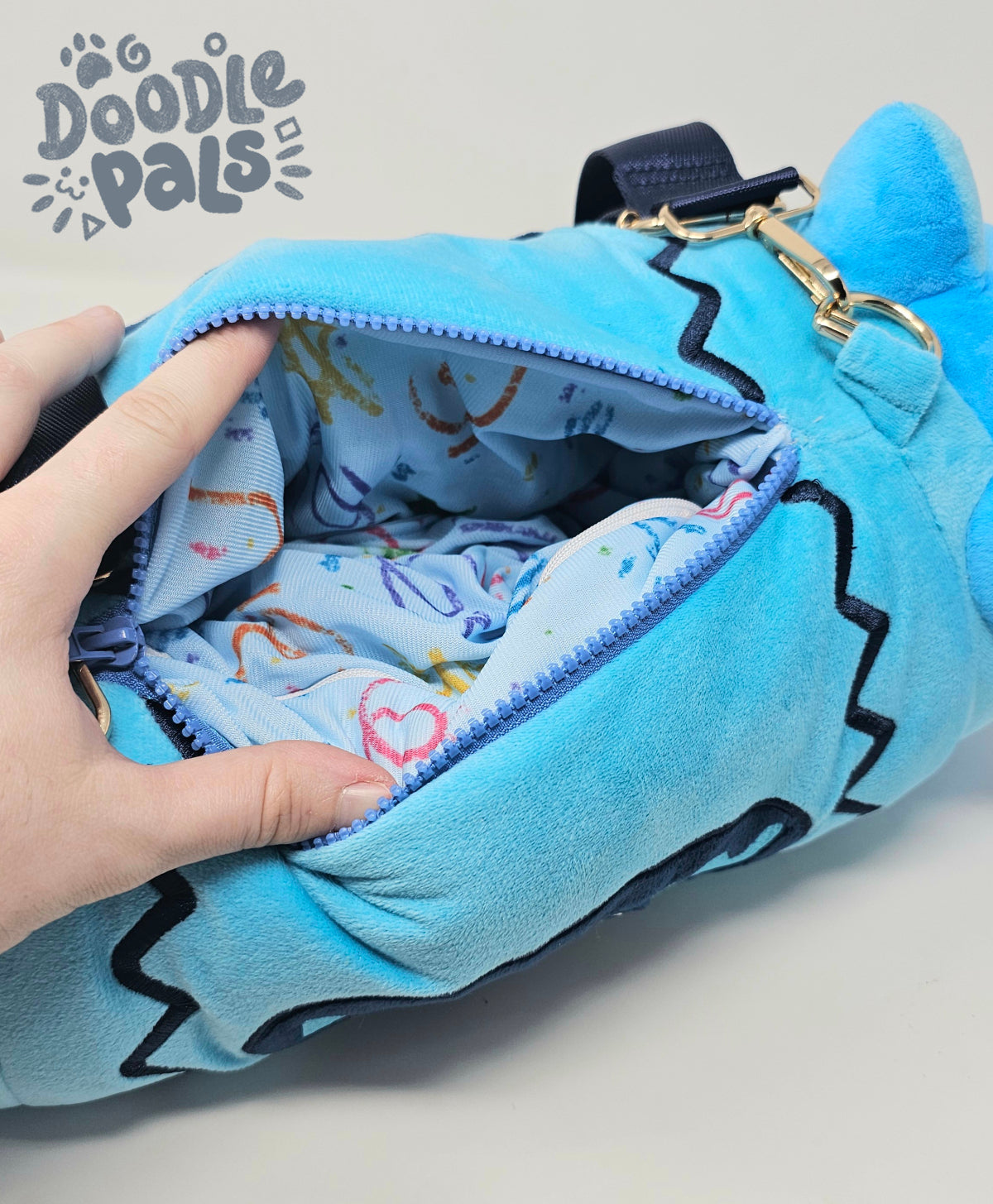 Doodle Pals Crayon Kitty Plush Bag PREORDER