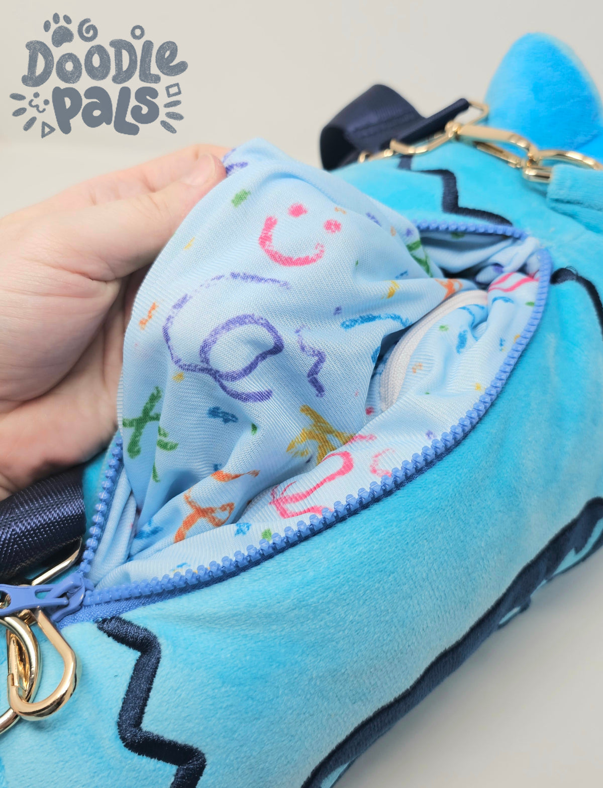 Doodle Pals Crayon Kitty Plush Bag PREORDER