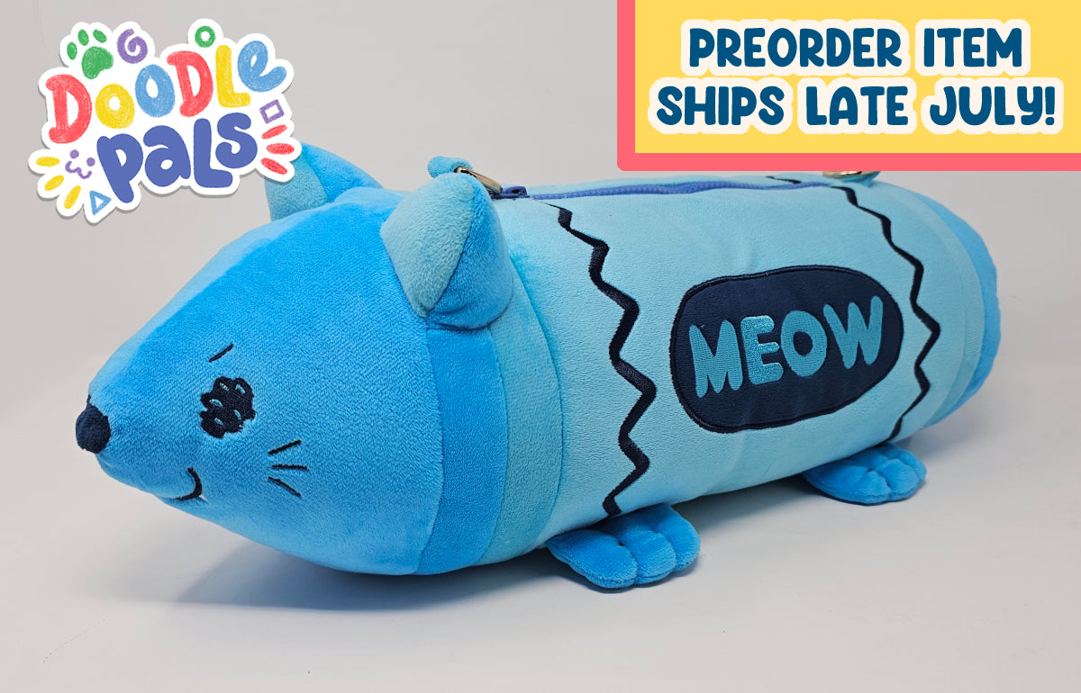 Doodle Pals Crayon Kitty Plush Bag PREORDER