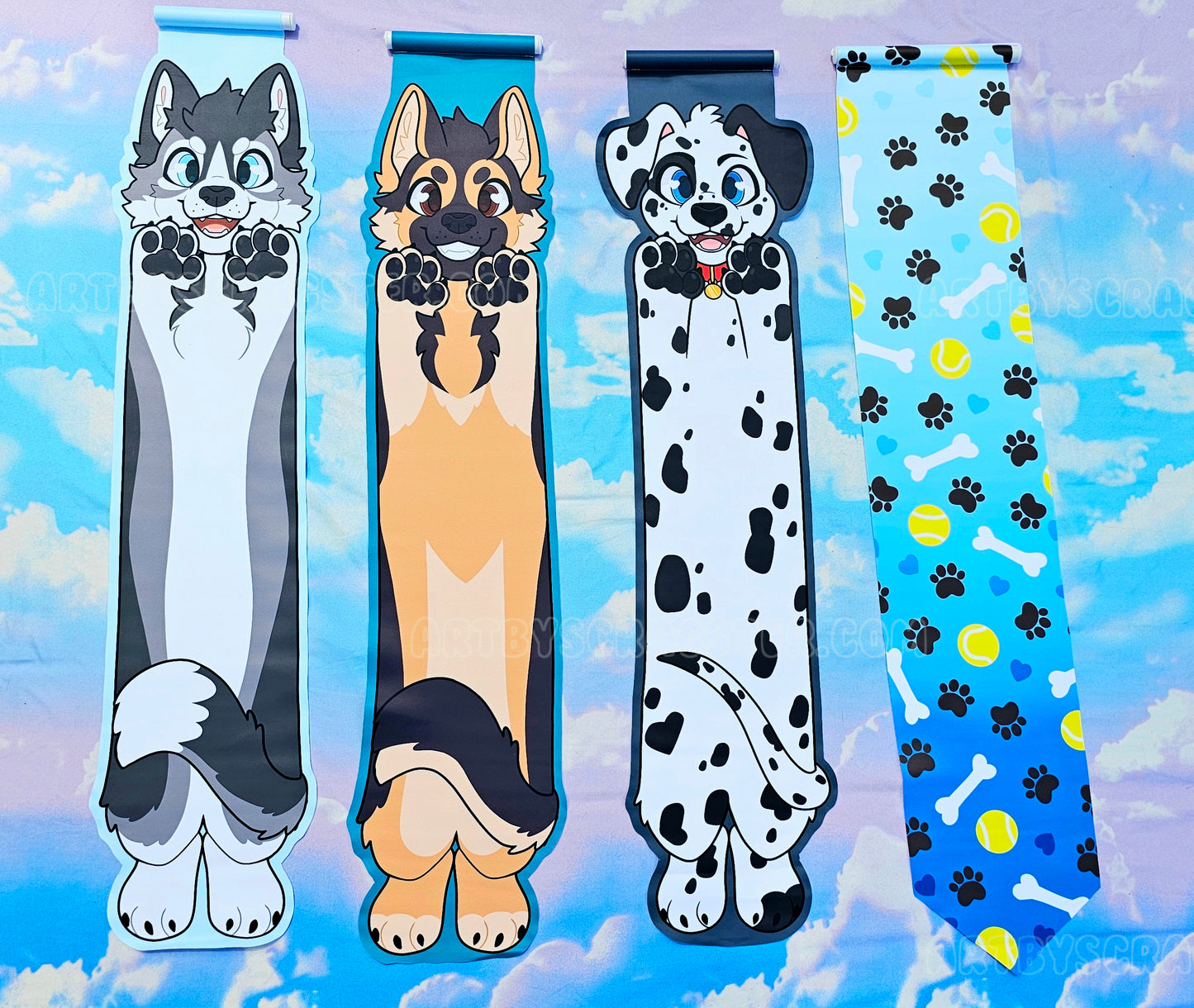 Long Animal Pin Banners Dogs