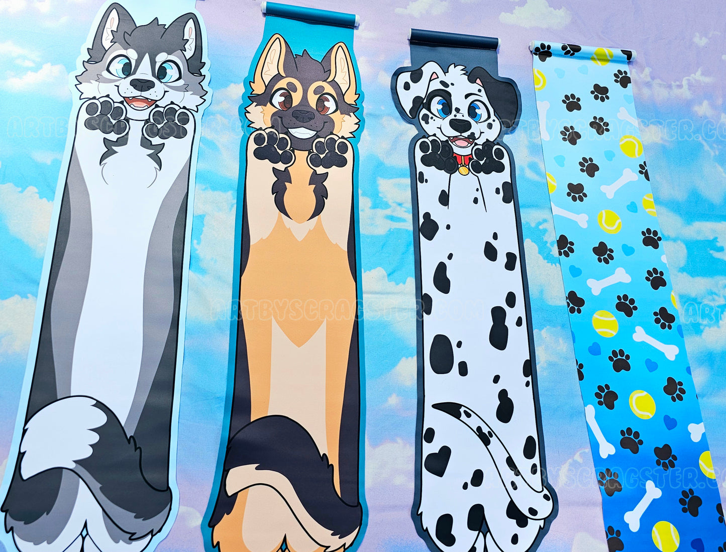 Long Animal Pin Banners Dogs