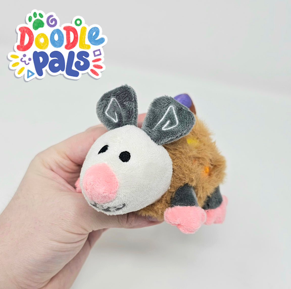 Doodle Pals Doodle Nuggets Palette Opossum Keychain Plush PREORDER