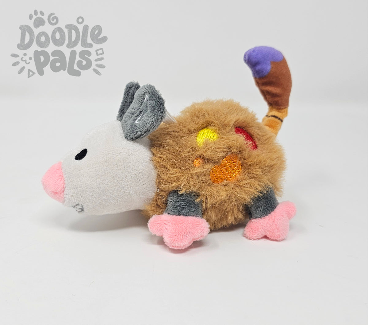 Doodle Pals Doodle Nuggets Palette Opossum Keychain Plush PREORDER