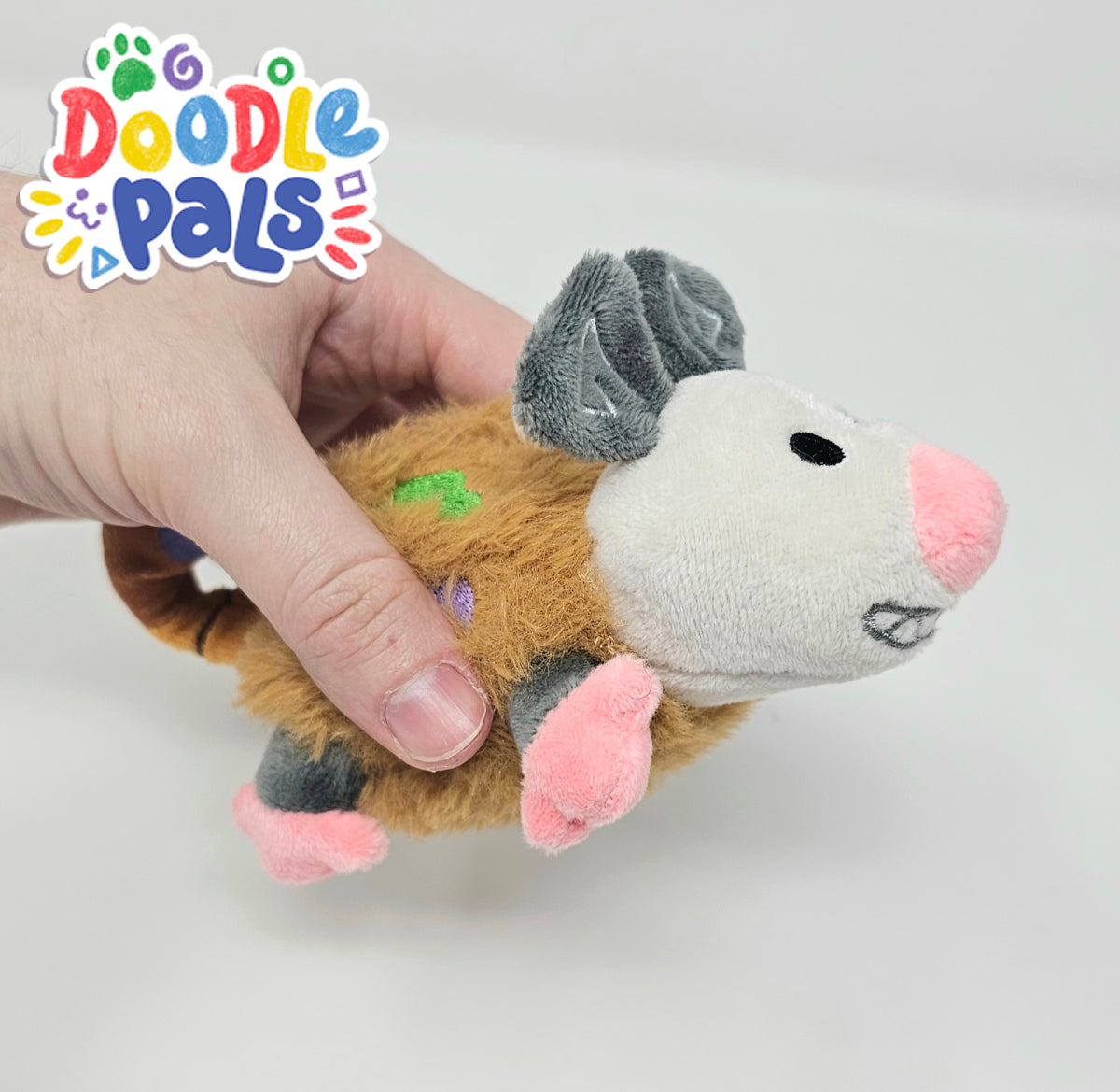 Doodle Pals Doodle Nuggets Palette Opossum Keychain Plush PREORDER