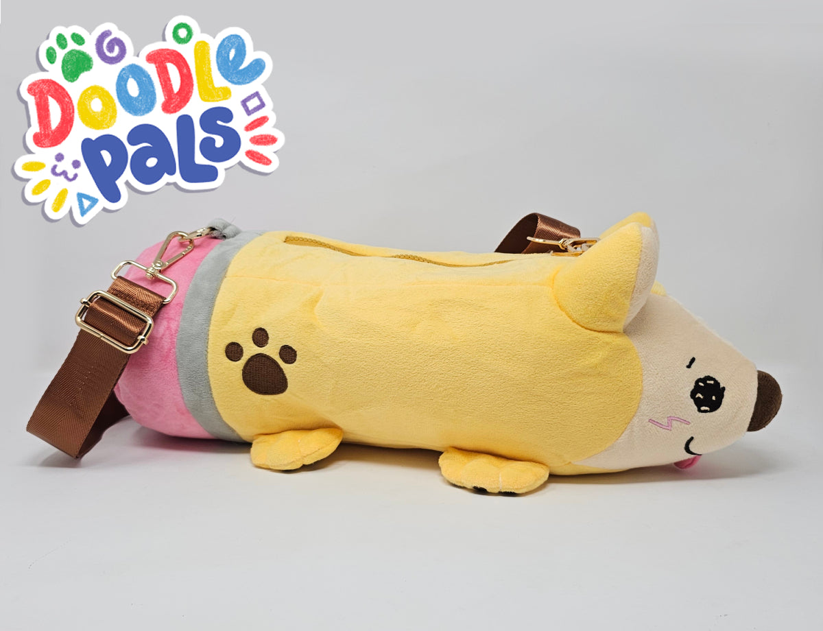 Doodle Pals Pencil Puppy Plush Bag PREORDER