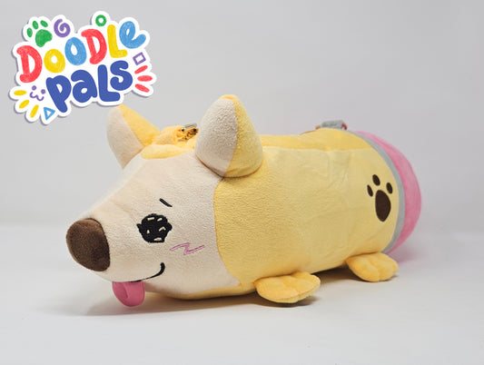 Doodle Pals Pencil Puppy Plush Bag