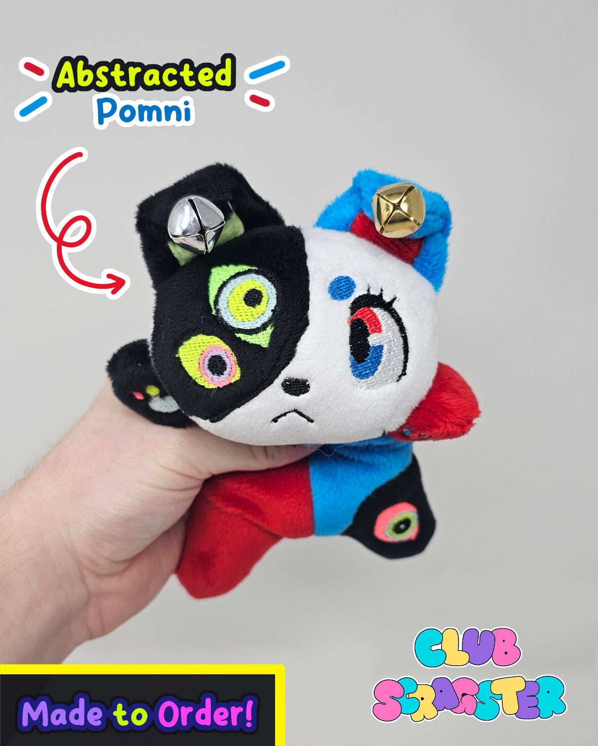 Handmade Abstraction Scrap Critter Beanie Plush MADE TO ORDER