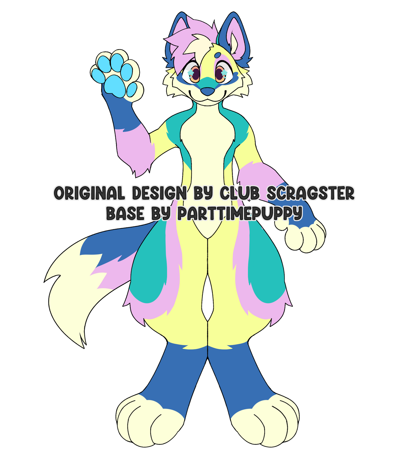 Handmade Sherbet Fox Teddy Plush Adoptable