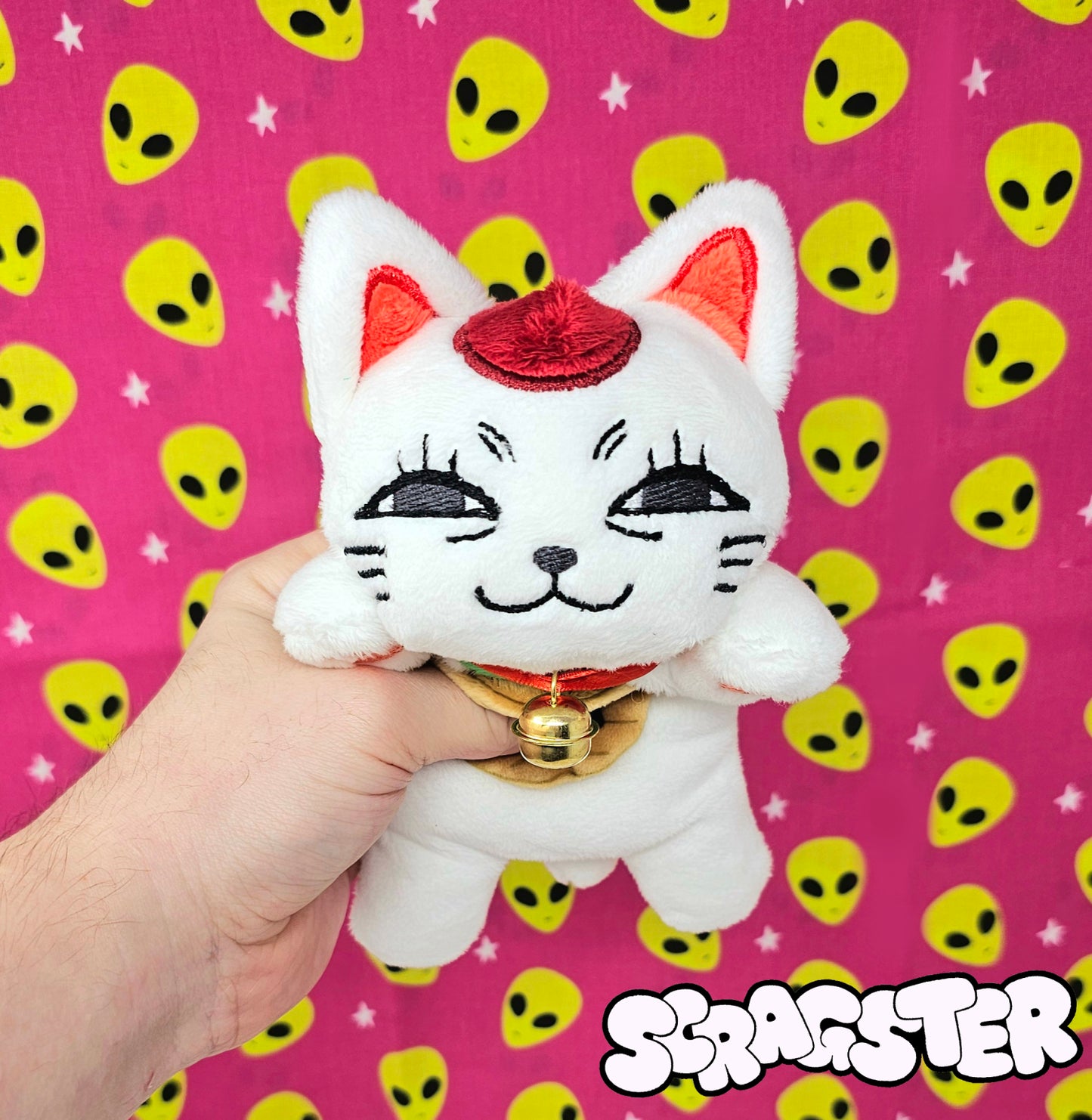 Turbo Granny Lucky Cat Beanie Plush